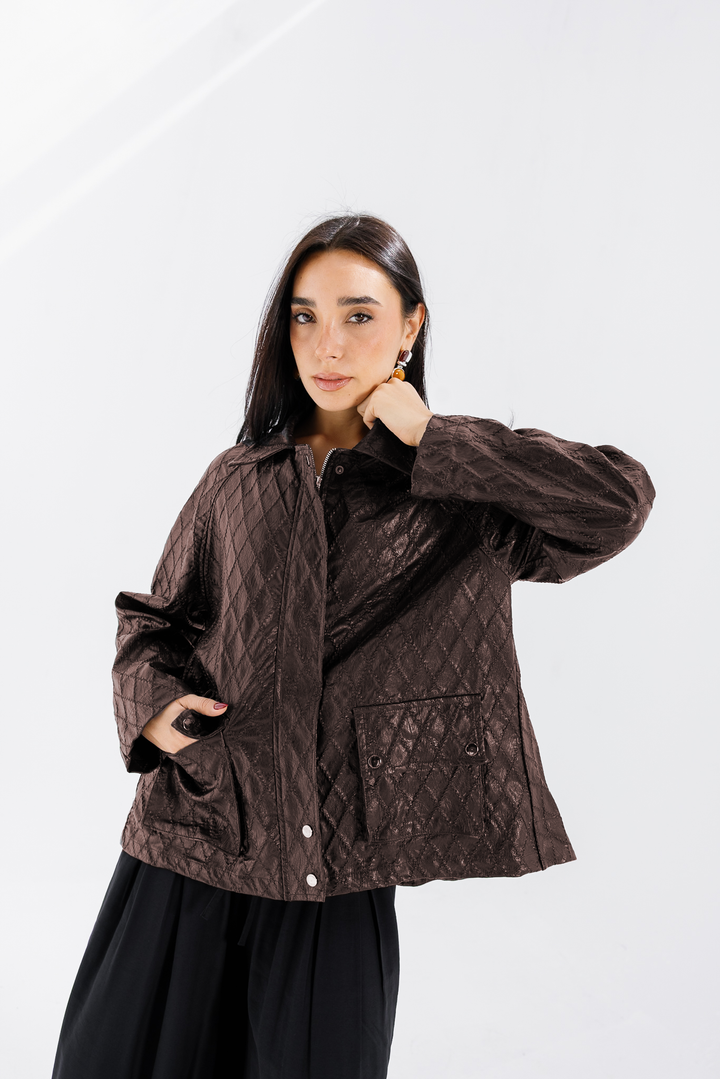 Embroided Leather Jacket - Bown (Premium Edition)